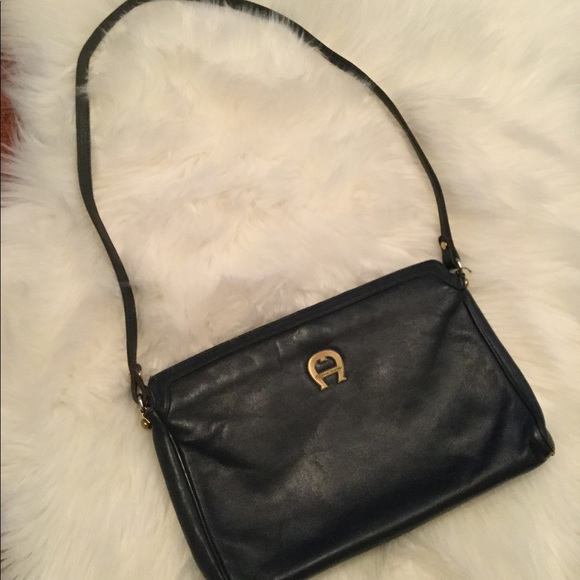 Etienne Aigner Handbags - EUC Vintage Navy Etienne Aigner Bag